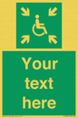 SY7208: Custom sign safe condition evacuation temporary refuge
