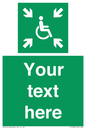 SY7208: Custom sign safe condition evacuation temporary refuge