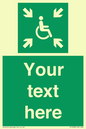 SY7208: Custom sign safe condition evacuation temporary refuge
