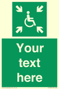 SY7208: Custom sign safe condition evacuation temporary refuge