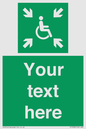 SY7208: Custom sign safe condition evacuation temporary refuge