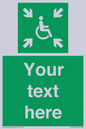 SY7208: Custom sign safe condition evacuation temporary refuge