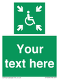 SY7208: Custom sign safe condition evacuation temporary refuge