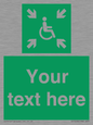 SY7208: Custom sign safe condition evacuation temporary refuge