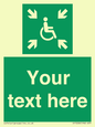 SY7208: Custom sign safe condition evacuation temporary refuge