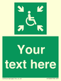 SY7208: Custom sign safe condition evacuation temporary refuge