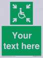 SY7208: Custom sign safe condition evacuation temporary refuge