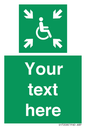 SY7208: Custom sign safe condition evacuation temporary refuge