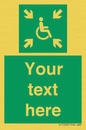 SY7208: Custom sign safe condition evacuation temporary refuge