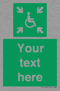 SY7208: Custom sign safe condition evacuation temporary refuge