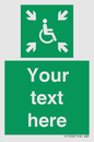SY7208: Custom sign safe condition evacuation temporary refuge