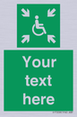 SY7208: Custom sign safe condition evacuation temporary refuge
