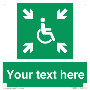 SY7208: Custom sign safe condition evacuation temporary refuge