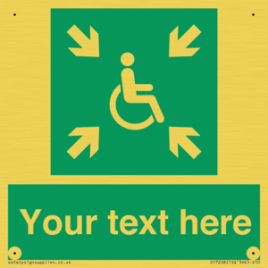 SY7208: Custom sign safe condition evacuation temporary refuge