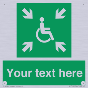 SY7208: Custom sign safe condition evacuation temporary refuge