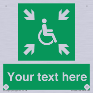 SY7208: Custom sign safe condition evacuation temporary refuge