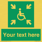 SY7208: Custom sign safe condition evacuation temporary refuge
