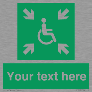 SY7208: Custom sign safe condition evacuation temporary refuge