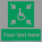 SY7208: Custom sign safe condition evacuation temporary refuge
