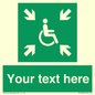 SY7208: Custom sign safe condition evacuation temporary refuge