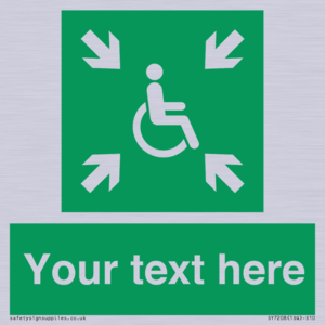 SY7208: Custom sign safe condition evacuation temporary refuge