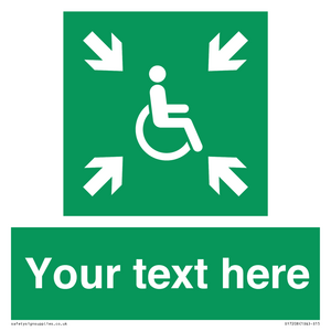 SY7208: Custom sign safe condition evacuation temporary refuge
