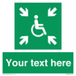 SY7208: Custom sign safe condition evacuation temporary refuge