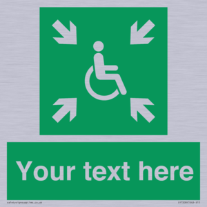 SY7208: Custom sign safe condition evacuation temporary refuge