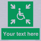 SY7208: Custom sign safe condition evacuation temporary refuge
