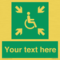 SY7208: Custom sign safe condition evacuation temporary refuge