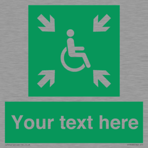 SY7208: Custom sign safe condition evacuation temporary refuge
