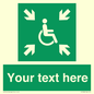 SY7208: Custom sign safe condition evacuation temporary refuge