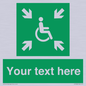 SY7208: Custom sign safe condition evacuation temporary refuge