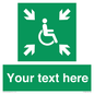SY7208: Custom sign safe condition evacuation temporary refuge