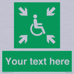 SY7208: Custom sign safe condition evacuation temporary refuge