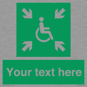 SY7208: Custom sign safe condition evacuation temporary refuge