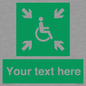 SY7208: Custom sign safe condition evacuation temporary refuge