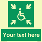 SY7208: Custom sign safe condition evacuation temporary refuge