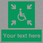 SY7208: Custom sign safe condition evacuation temporary refuge