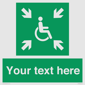 SY7208: Custom sign safe condition evacuation temporary refuge