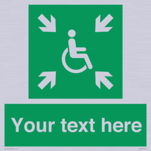 SY7208: Custom sign safe condition evacuation temporary refuge