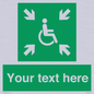 SY7208: Custom sign safe condition evacuation temporary refuge