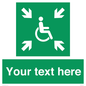 SY7208: Custom sign safe condition evacuation temporary refuge