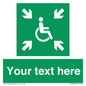 SY7208: Custom sign safe condition evacuation temporary refuge