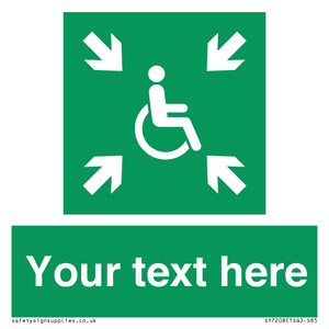 SY7208: Custom sign safe condition evacuation temporary refuge