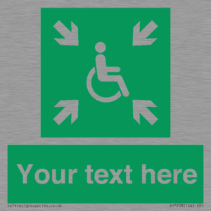 SY7208: Custom sign safe condition evacuation temporary refuge