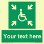 SY7208: Custom sign safe condition evacuation temporary refuge