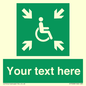 SY7208: Custom sign safe condition evacuation temporary refuge