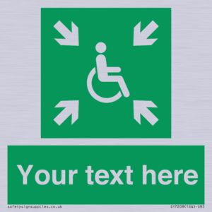 SY7208: Custom sign safe condition evacuation temporary refuge