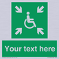 SY7208: Custom sign safe condition evacuation temporary refuge